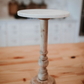 White Marble Top & Wooden Display Stands