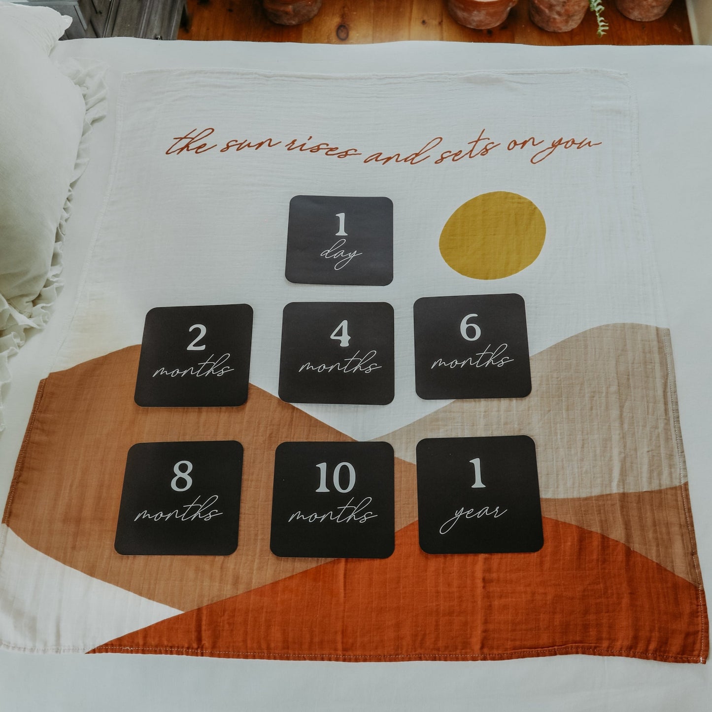 Sunrise Milestone Blanket