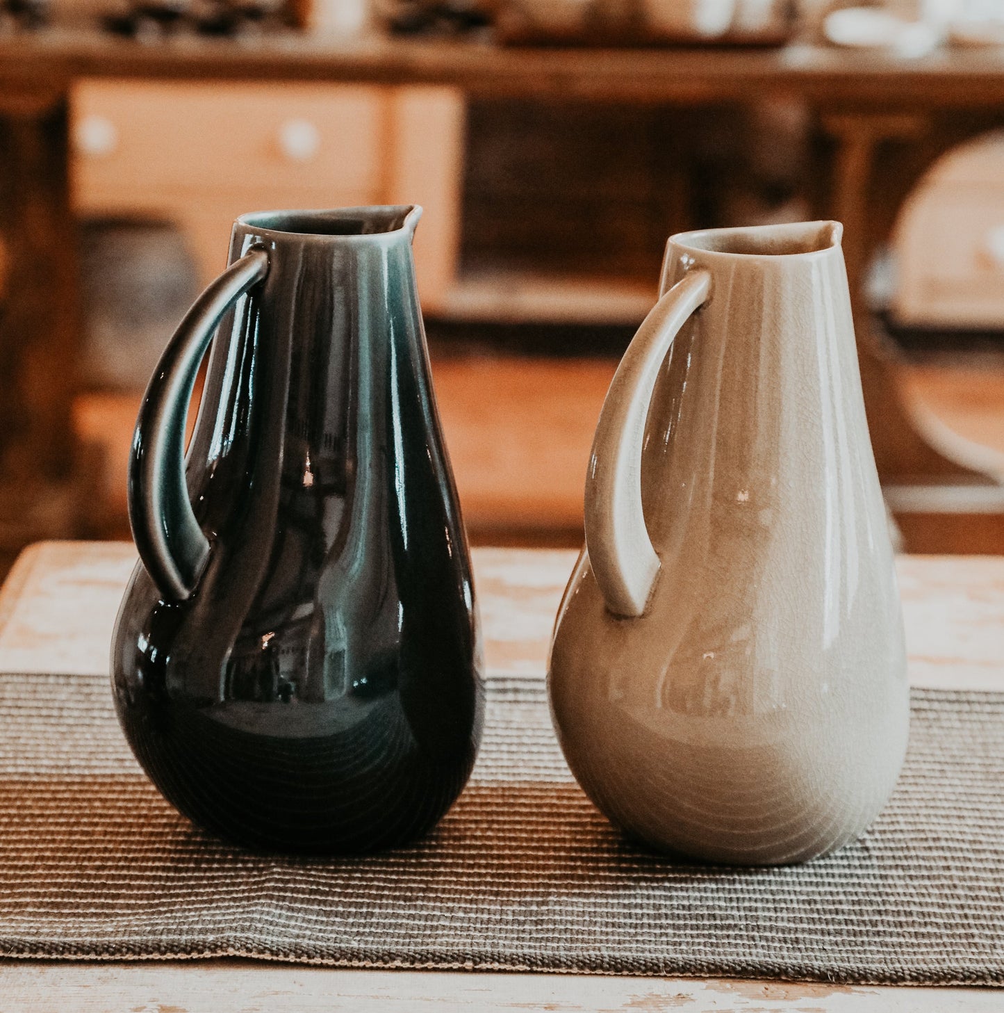 Stoneware Pitcher