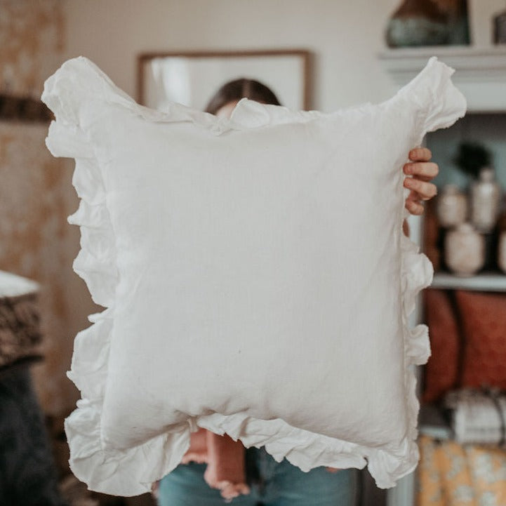 Ruffled Edge Pillow