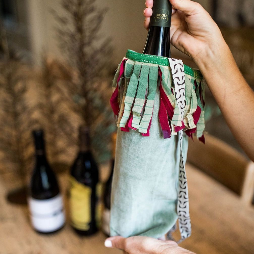 Velvet Wine Bag