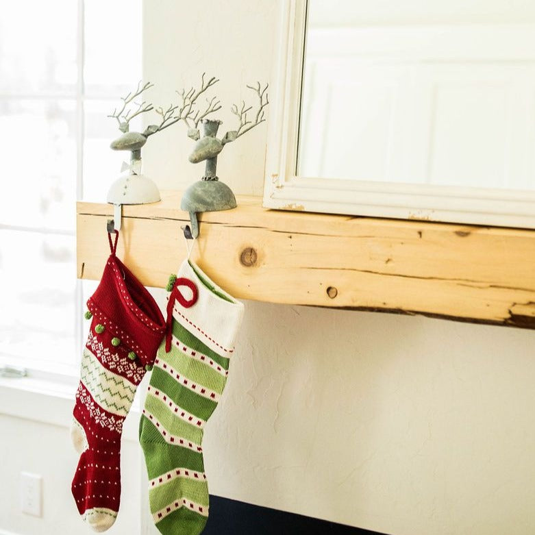 Reindeer Stocking Holders, Set of 2