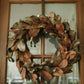 Bronzed Magnolia Leaf Wreath