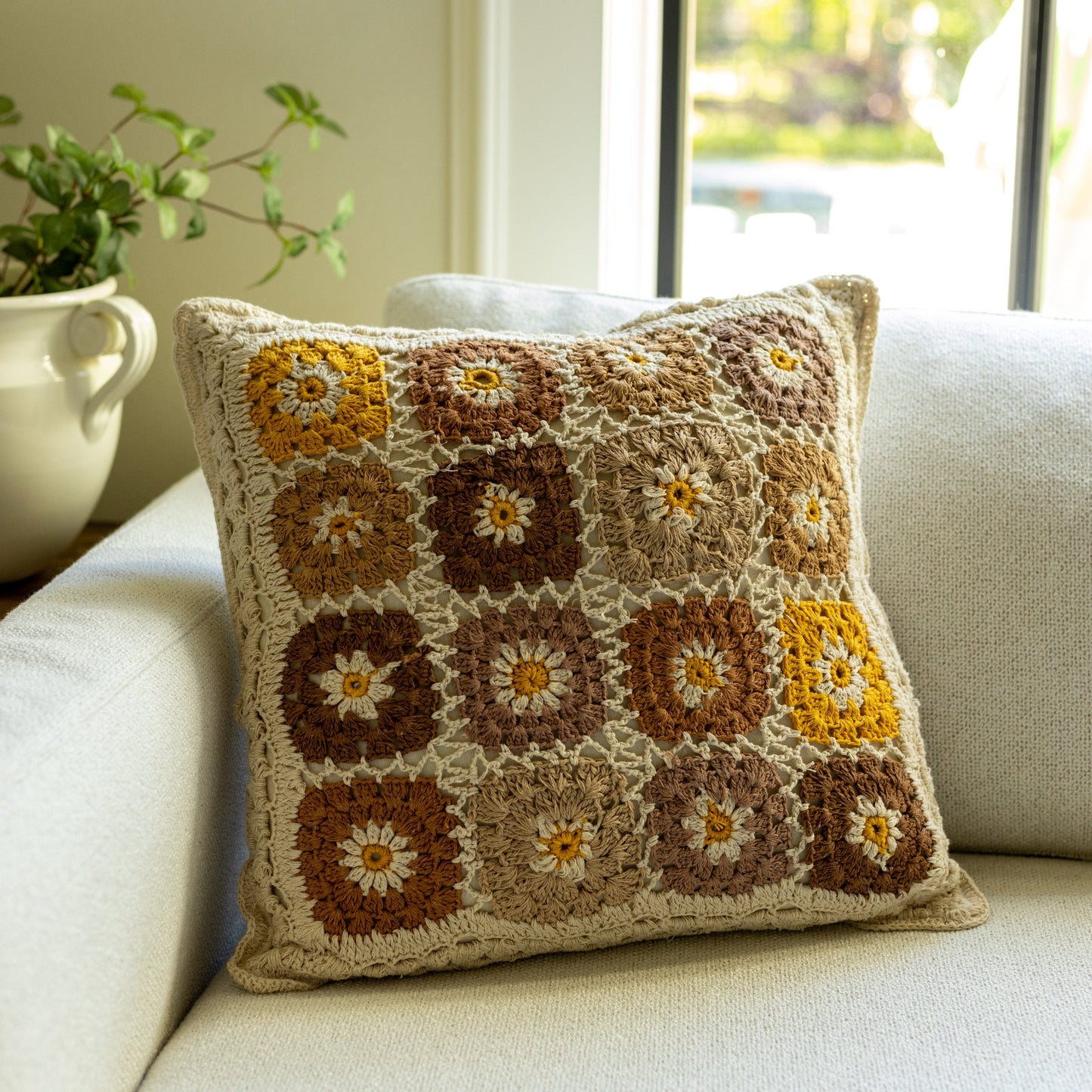 Granny Square Pillow