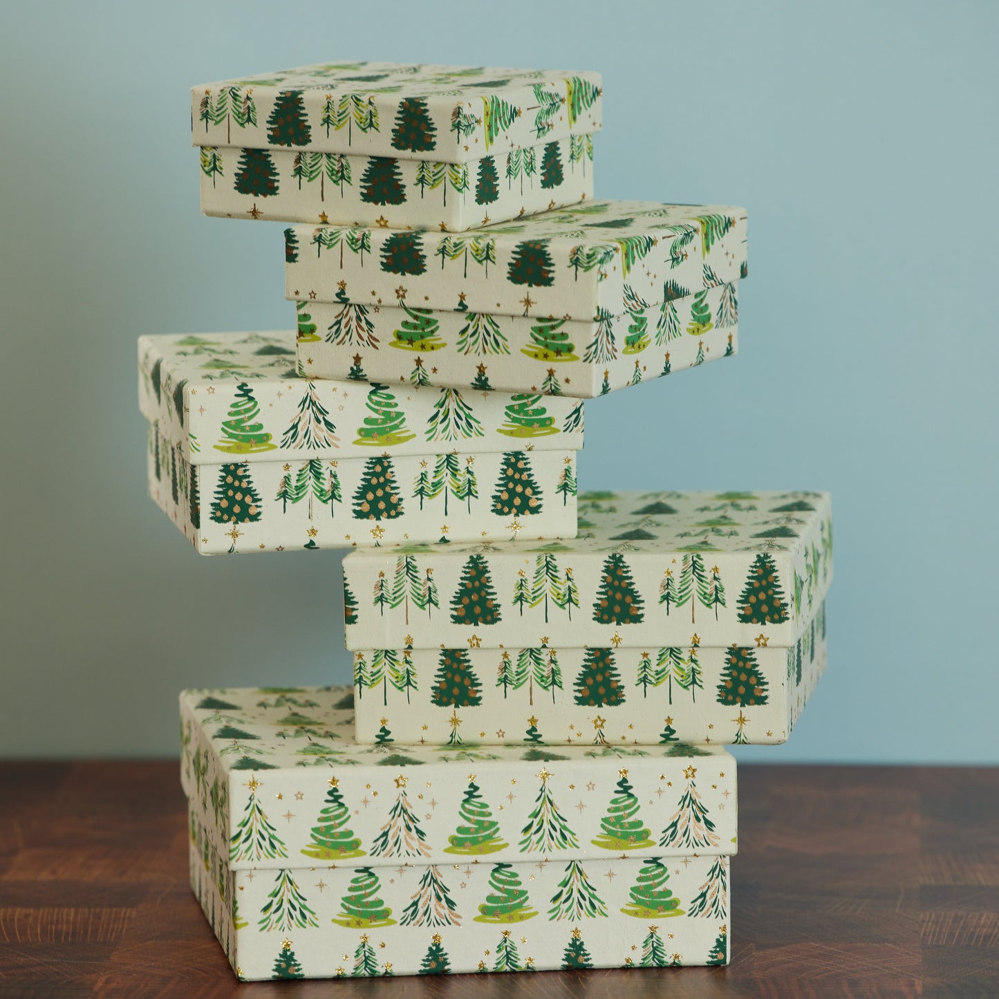 Tree Pattern Gift Boxes Set