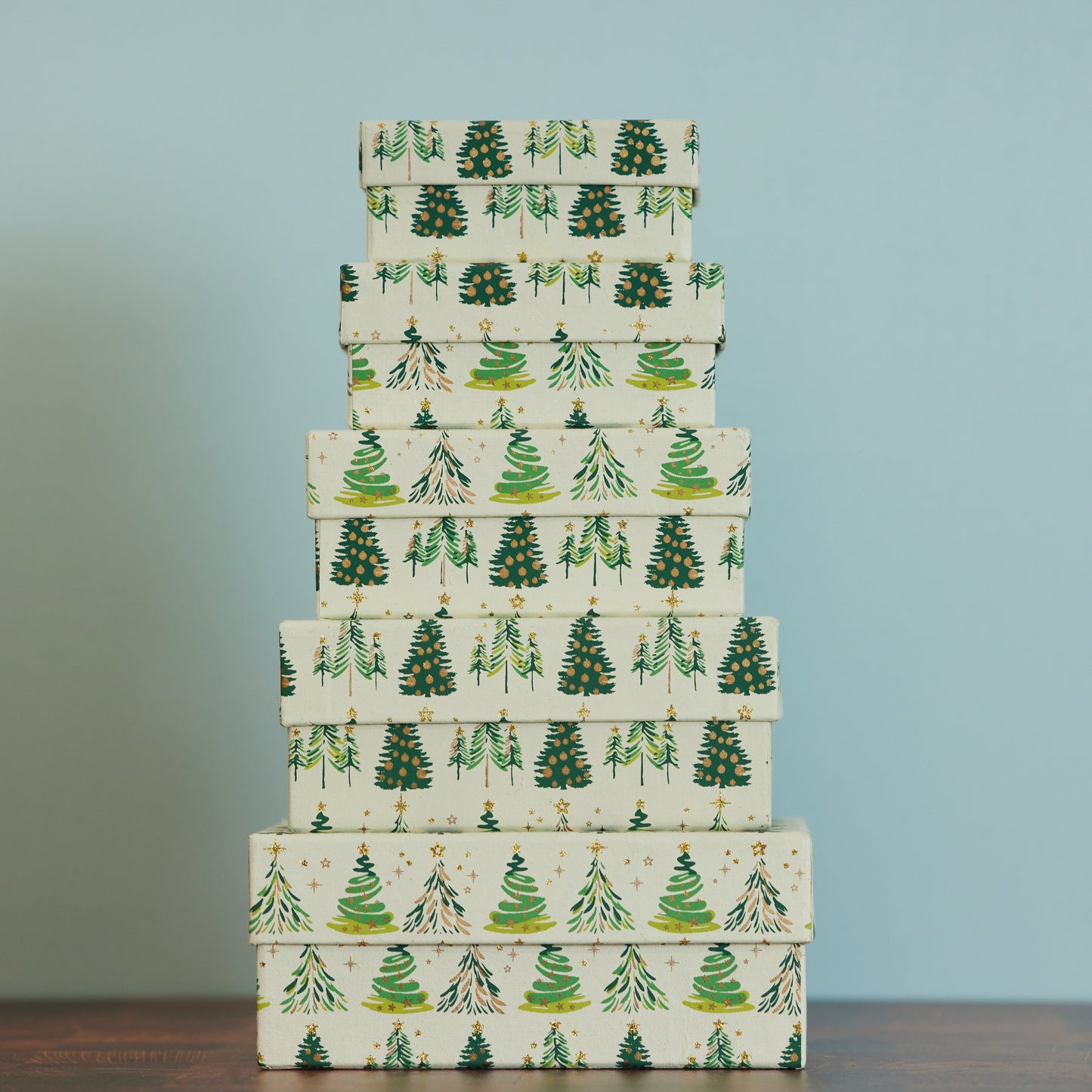 Tree Pattern Gift Boxes Set