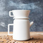 White Ceramic Pour Over Pot