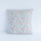 Cotton Printed Pillow with Ditsy Floral Patterns