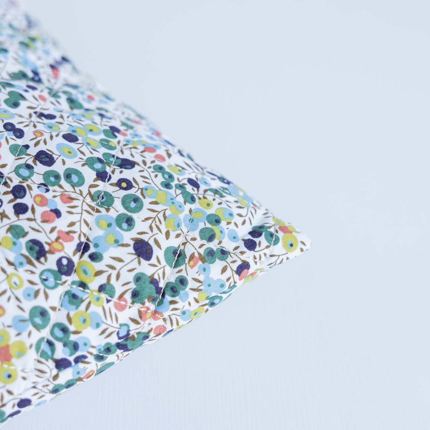 Cotton Printed Pillow with Ditsy Floral Patterns