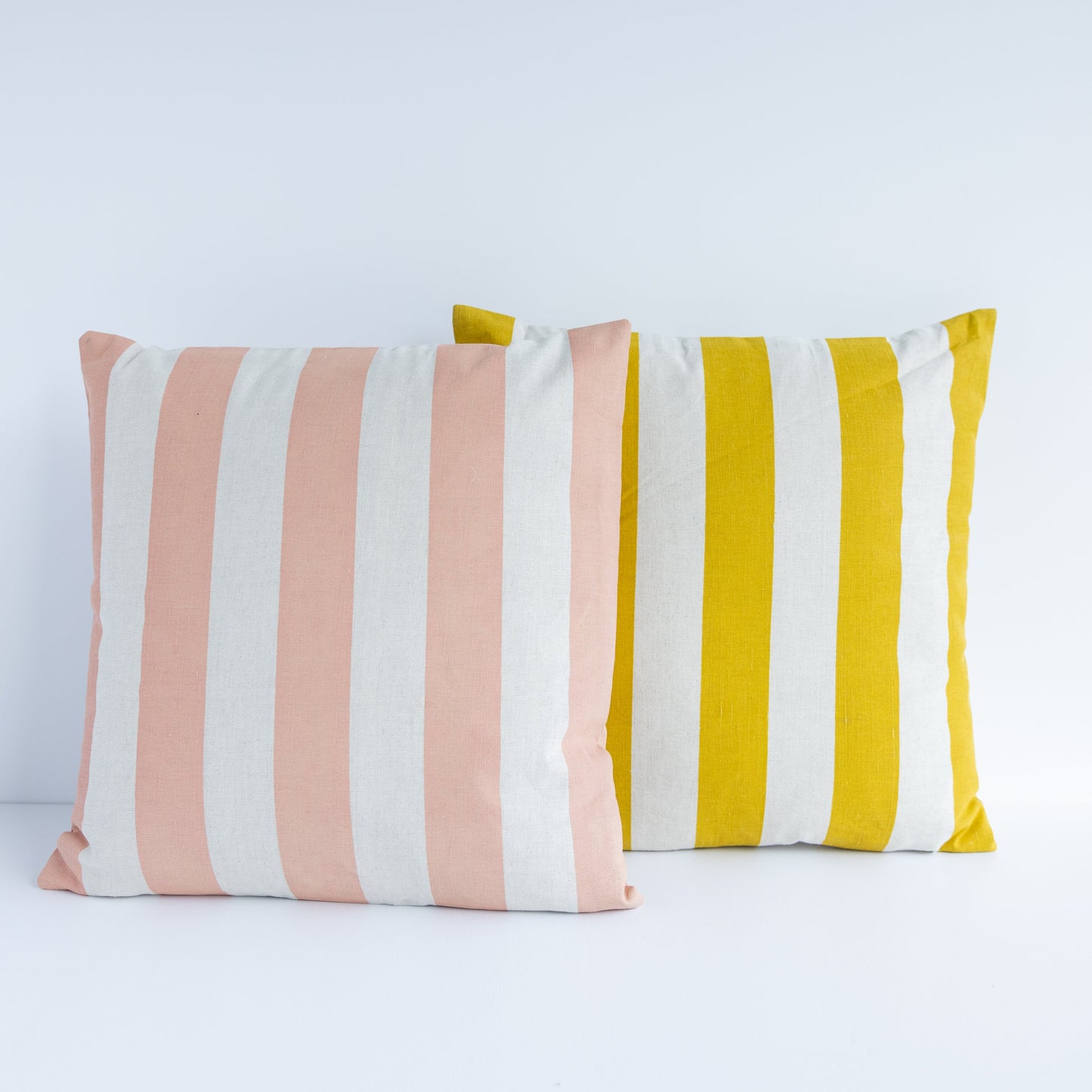 Pink Striped Pillow