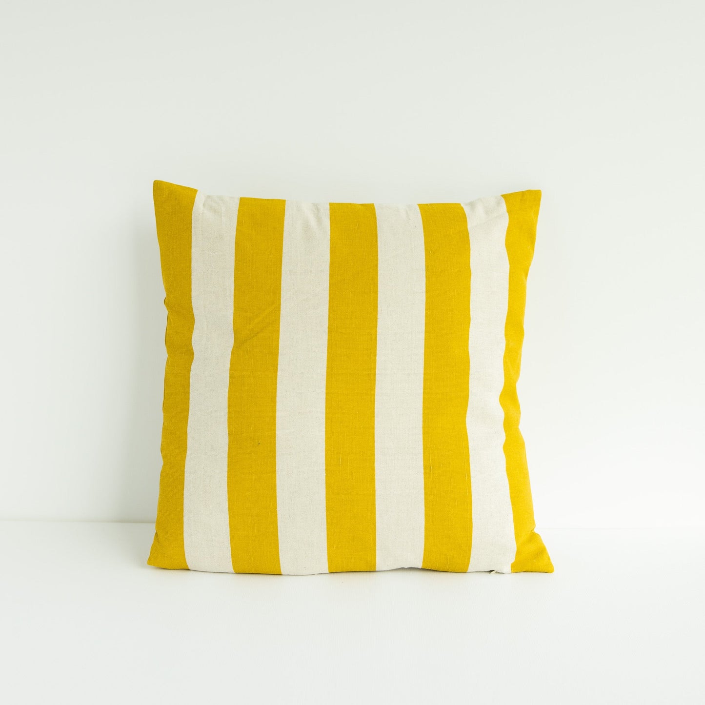 Yellow Striped Pillow