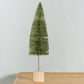 9" Bottle Brush Tree with Wood Block Base