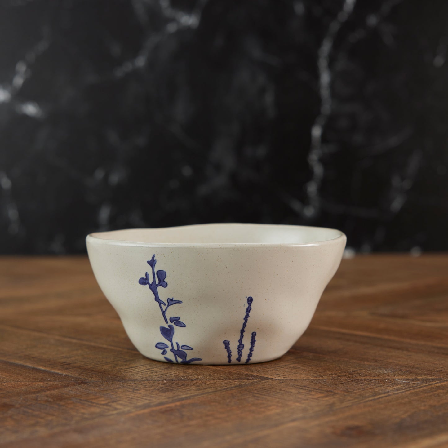 Botanical Stamped Stoneware Bowls