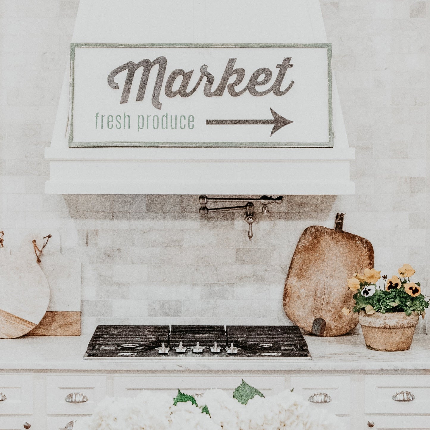 Market Vintage Wooden Sign