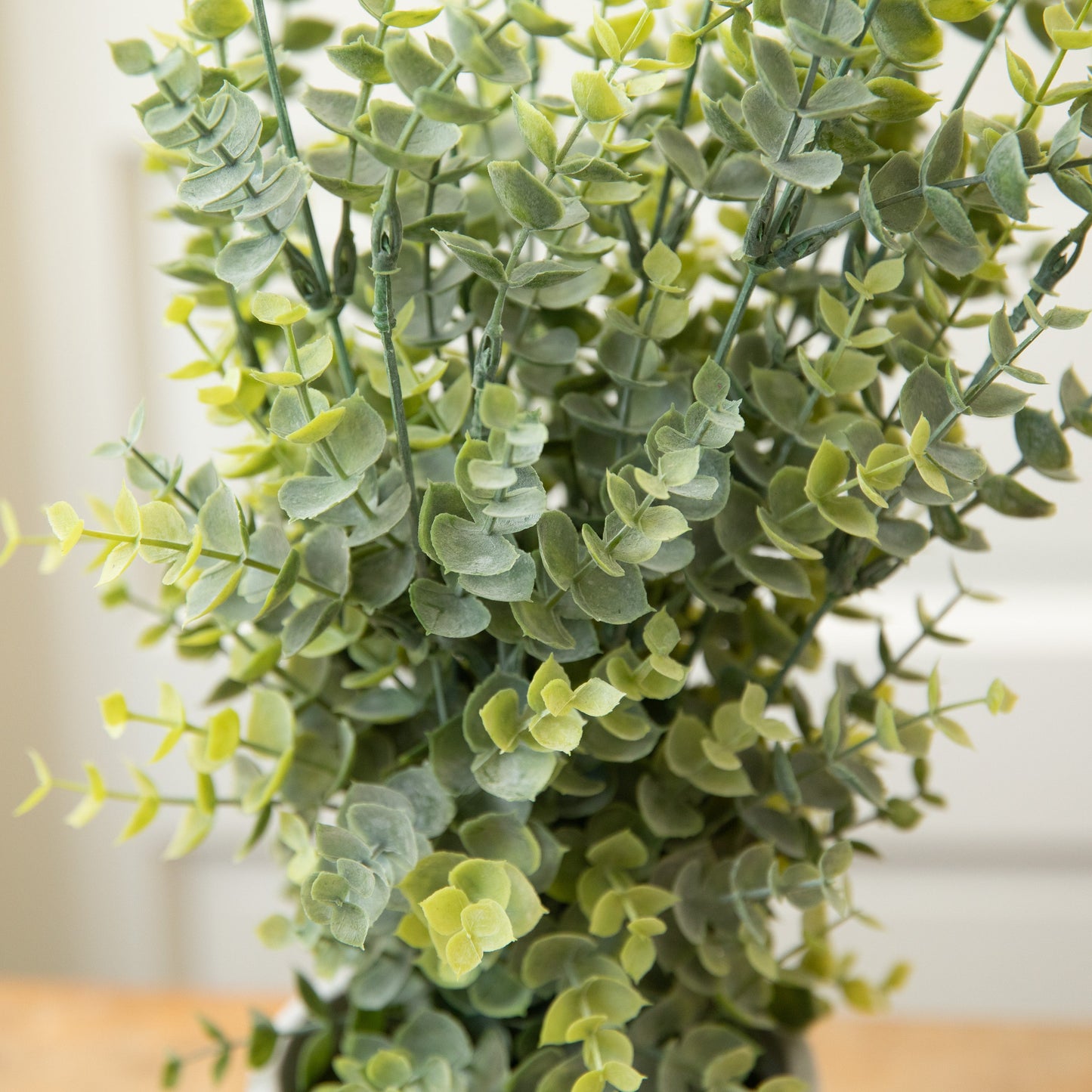 Artificial Boxwood in a Cement Pot