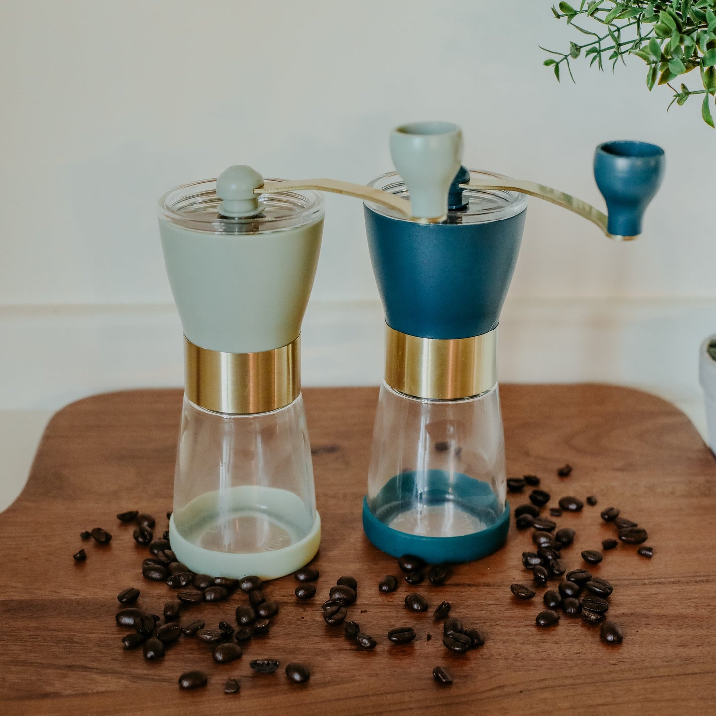 Teal Manual Coffee Grinder