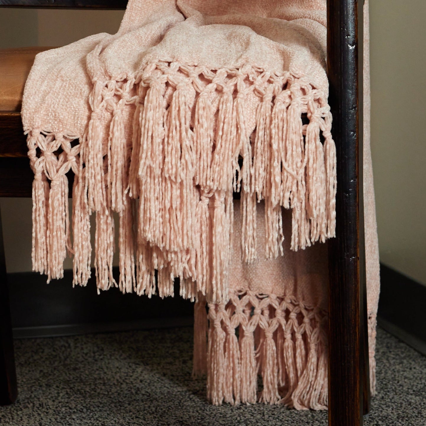 Chenille Tassel Fringe Throw