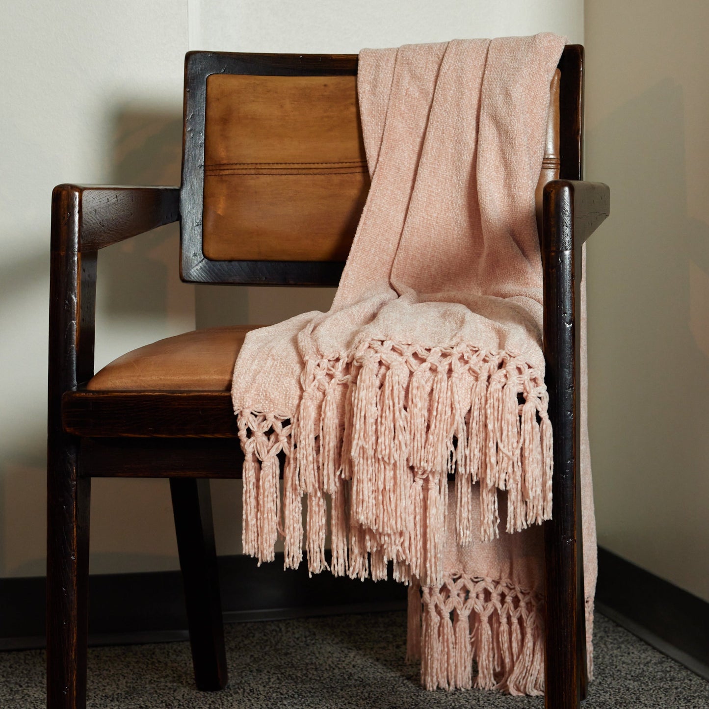 Chenille Tassel Fringe Throw