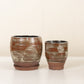 Brown Stoneware Planter