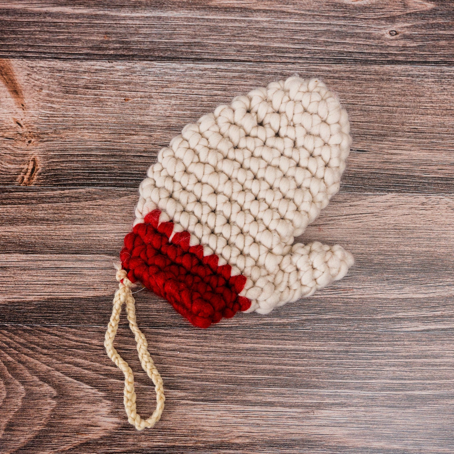 Crocheted Mitten Stocking