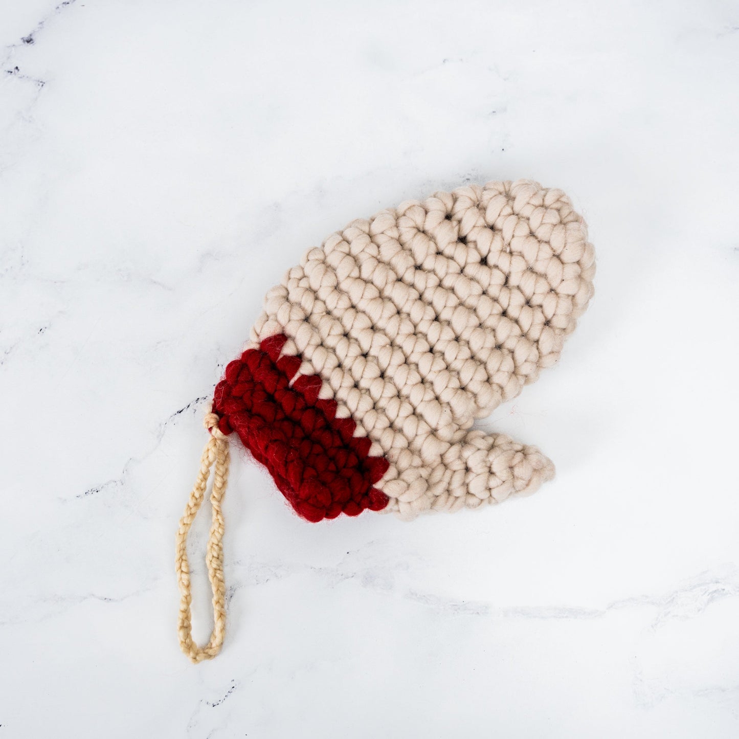 Crocheted Mitten Stocking