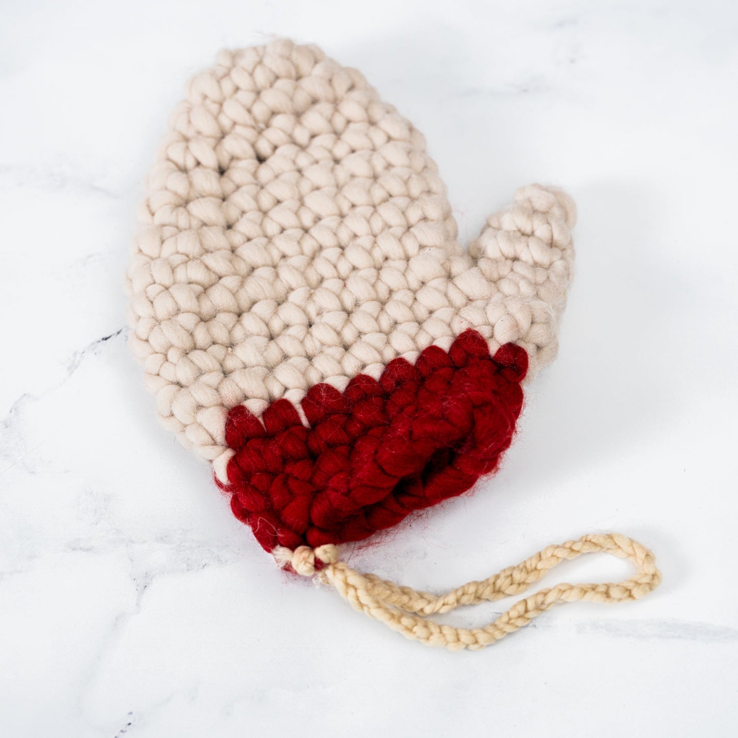 Crocheted Mitten Stocking