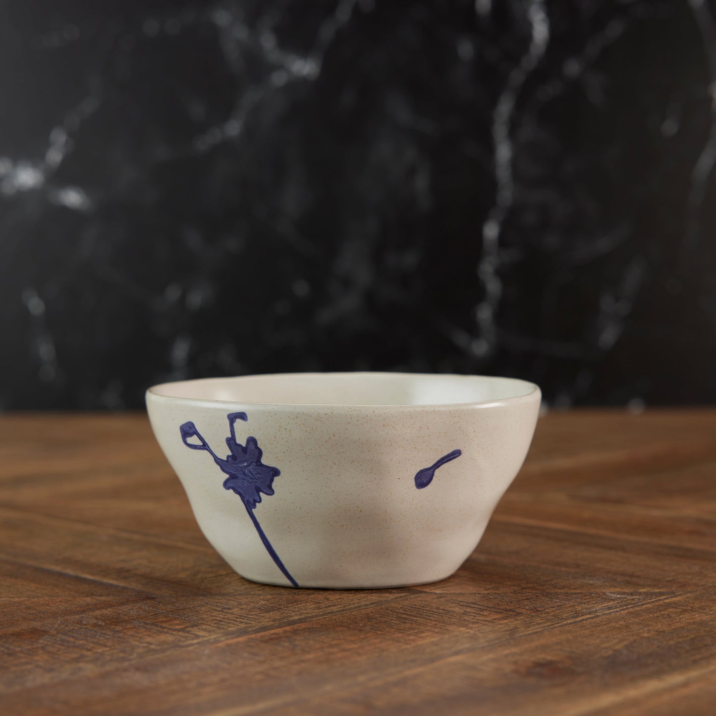 Botanical Stamped Stoneware Bowls