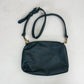 Dark Blue Leather Bucket Bag