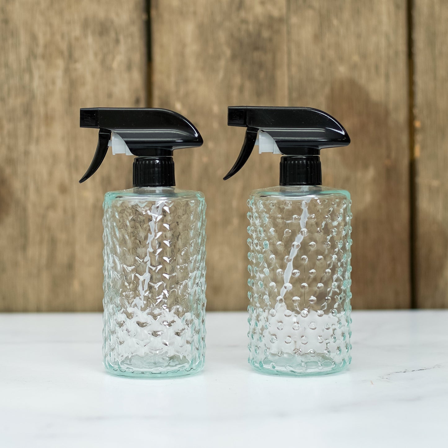 Embossed Glass Spray Bottle