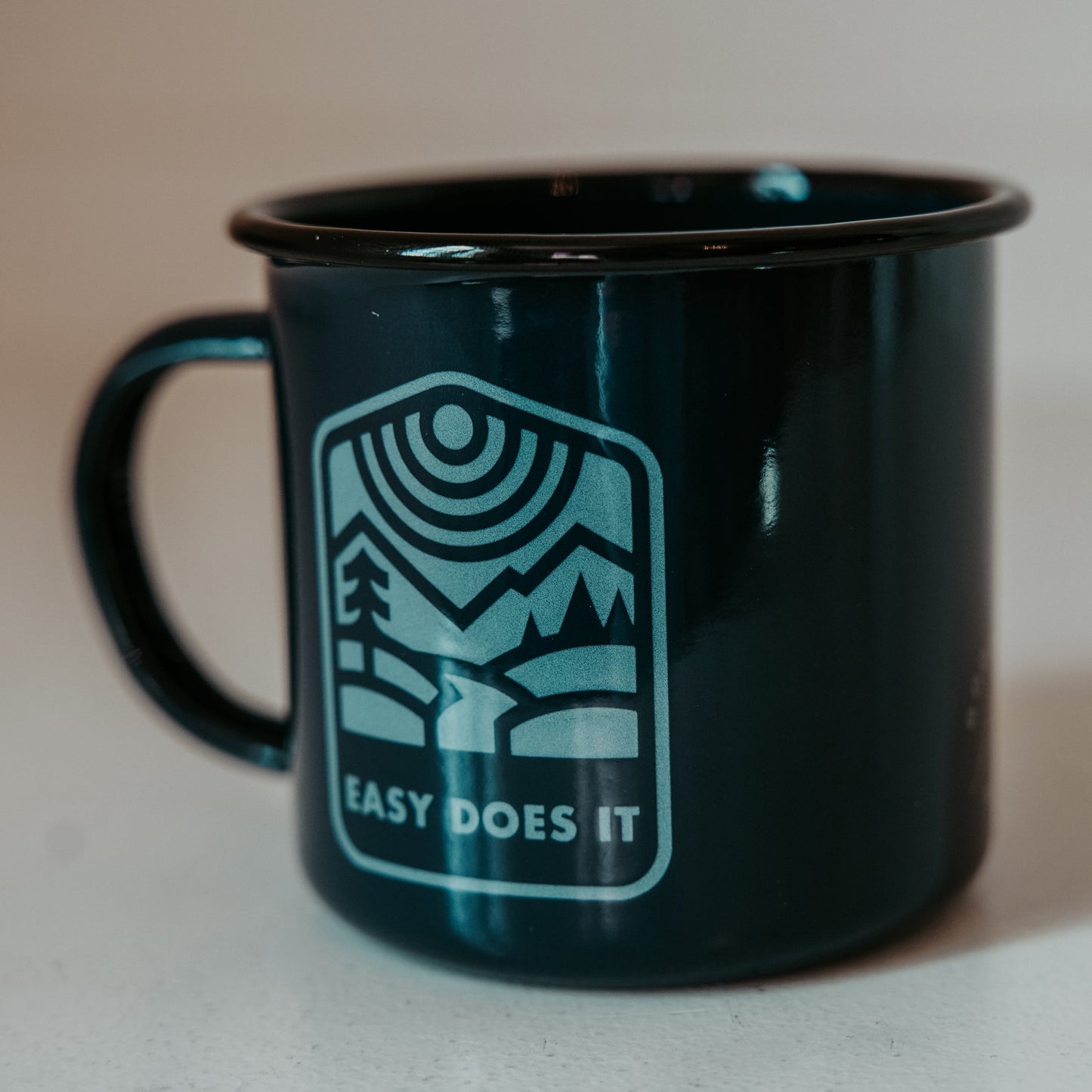 Easy Does It Enamel Mug