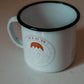 Up and At 'Em Enamel Mug