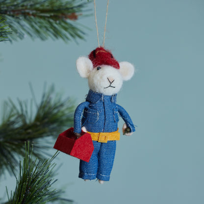 Felt Professional Mouse Ornaments