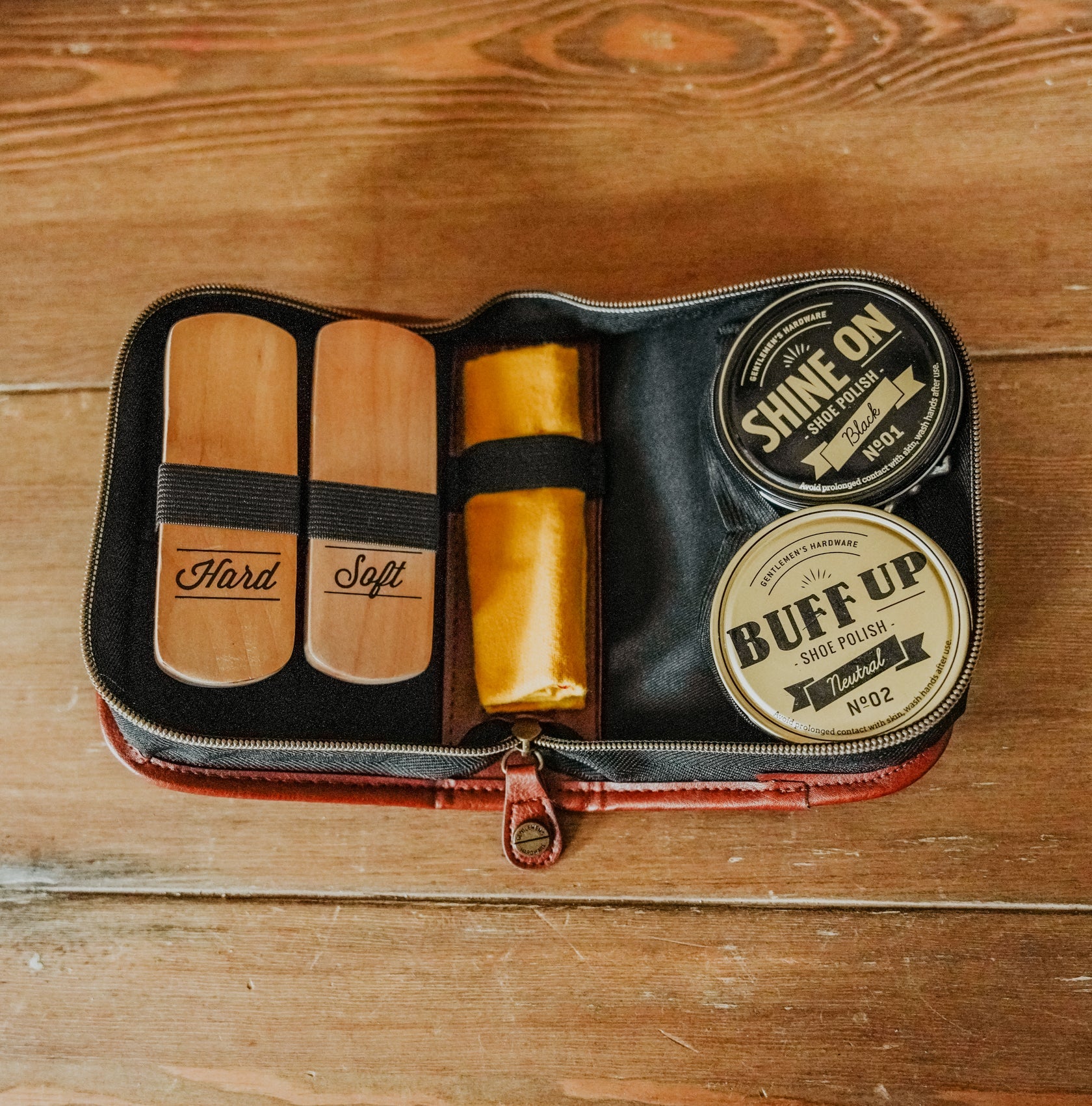 Buff and shine shoe polish kit on sale