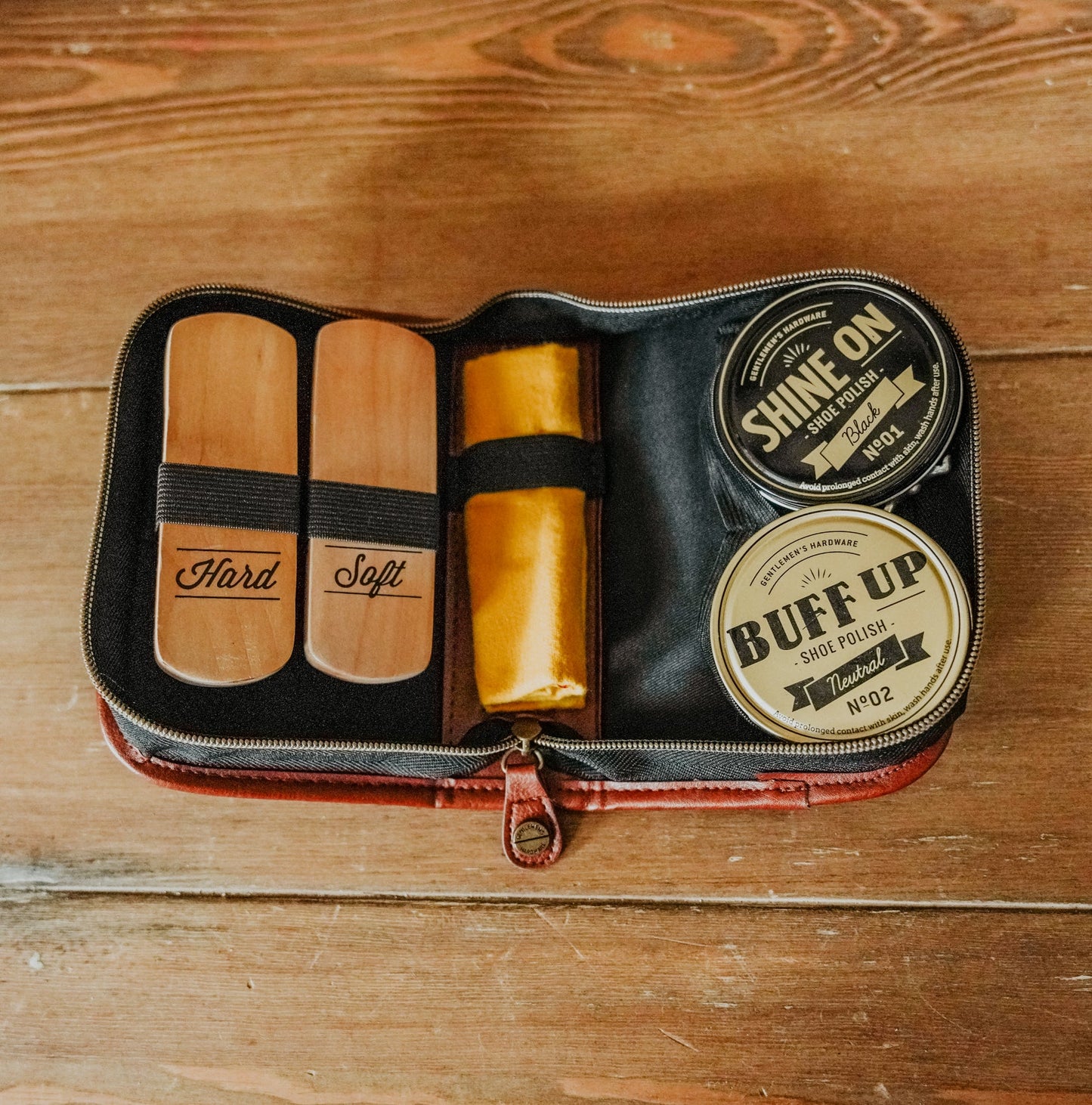 Charcoal Shoe Shine Kit