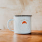 Up and At 'Em Enamel Mug