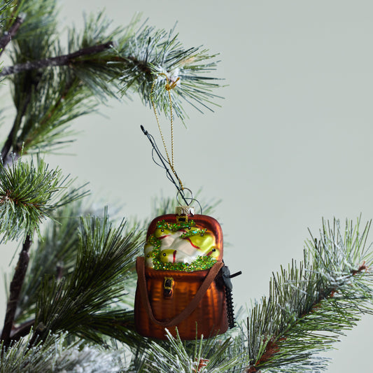 Glass Fishing Ornament