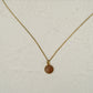 Gold Chain Necklace with Gemstone Pendant