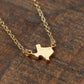 Gold Texas State Necklace