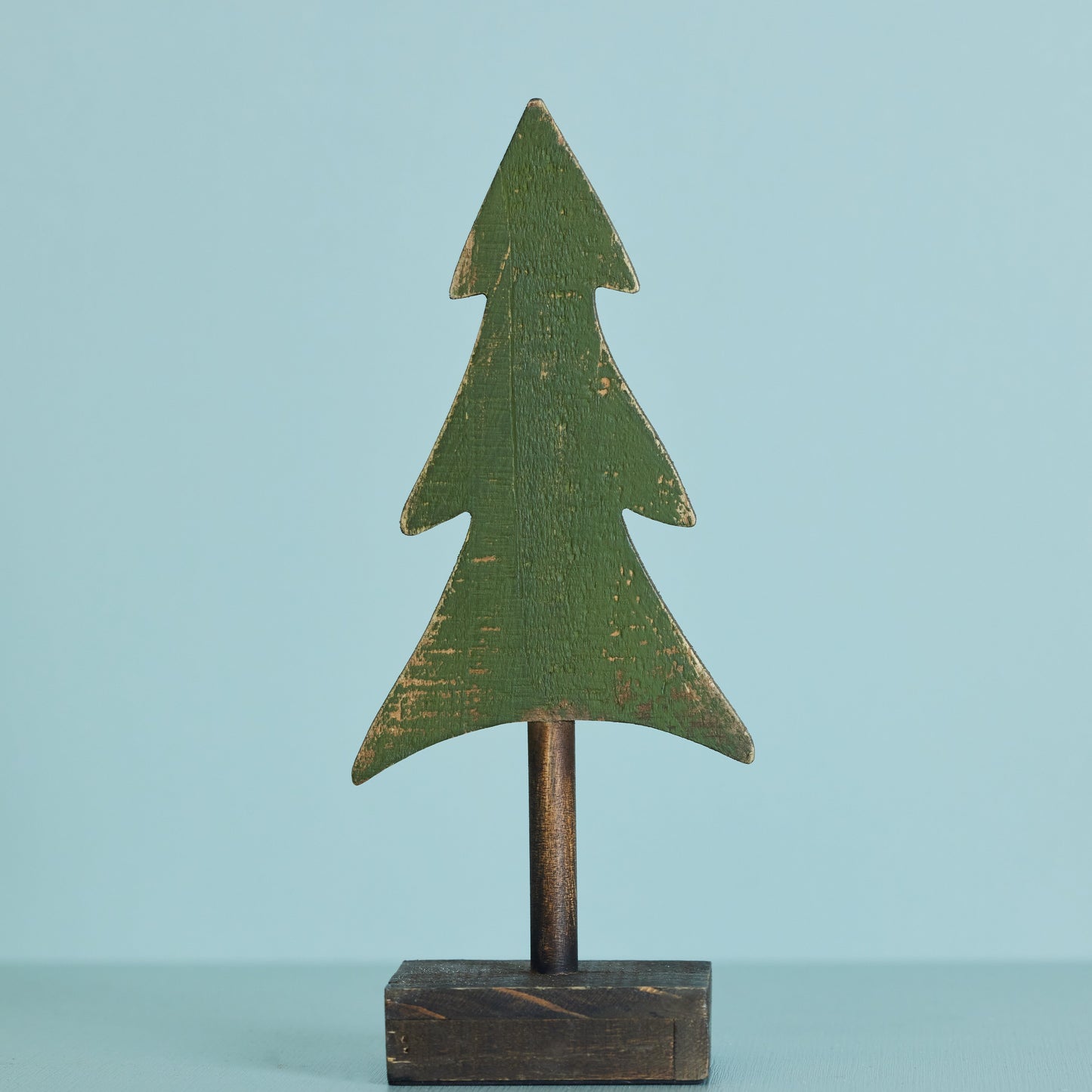 Green Tabletop Wooden Tree