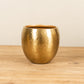 Hammered Metal Planters, Set of 2