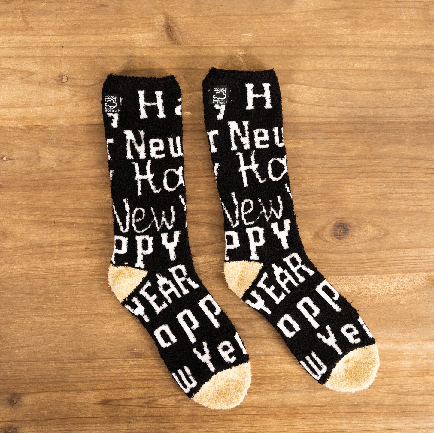 Happy New Year Crew Socks