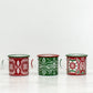 Holiday Geometric Pattern Enamelware Mug