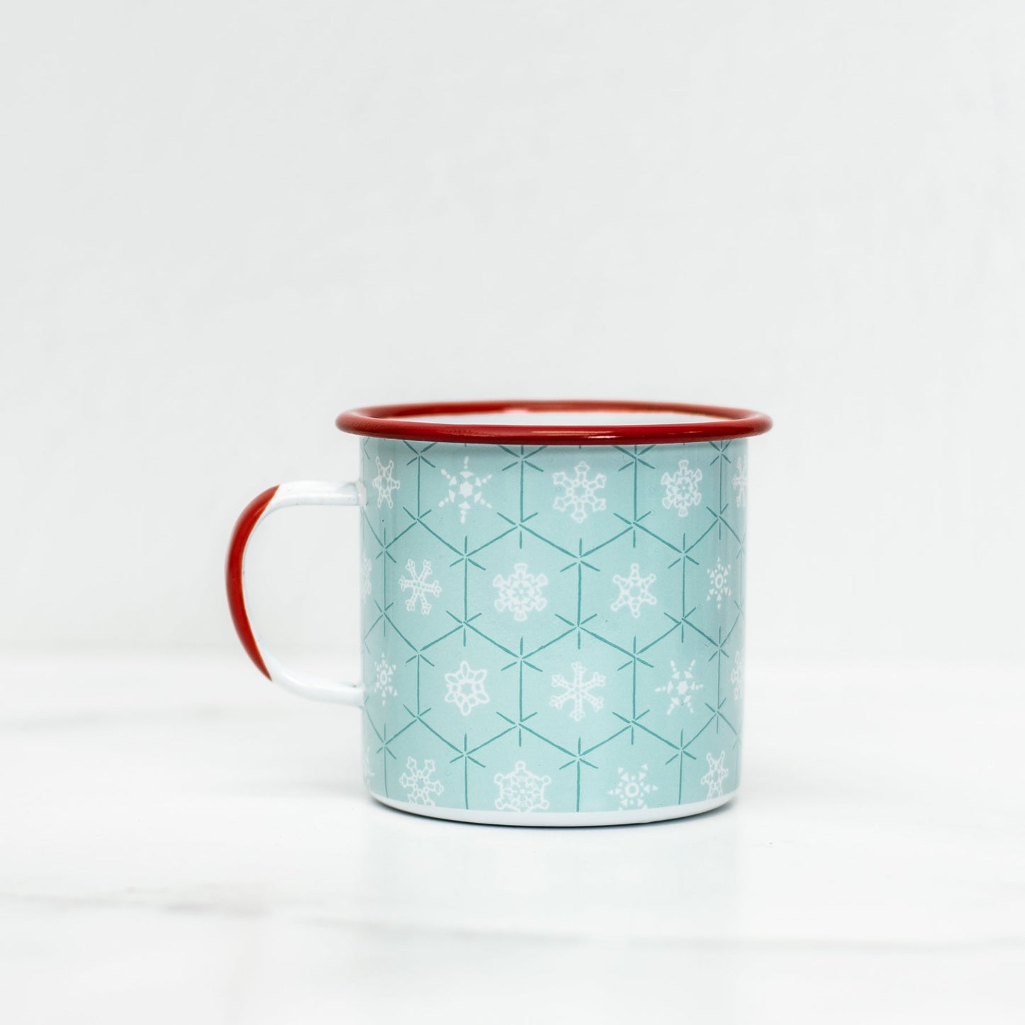 Holiday Pattern Enamelware Mug