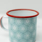 Holiday Pattern Enamelware Mug