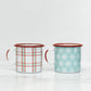 Holiday Pattern Enamelware Mug