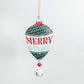 "Merry" Metal Ornament