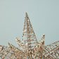 Metal Star Tree Topper with Glitter