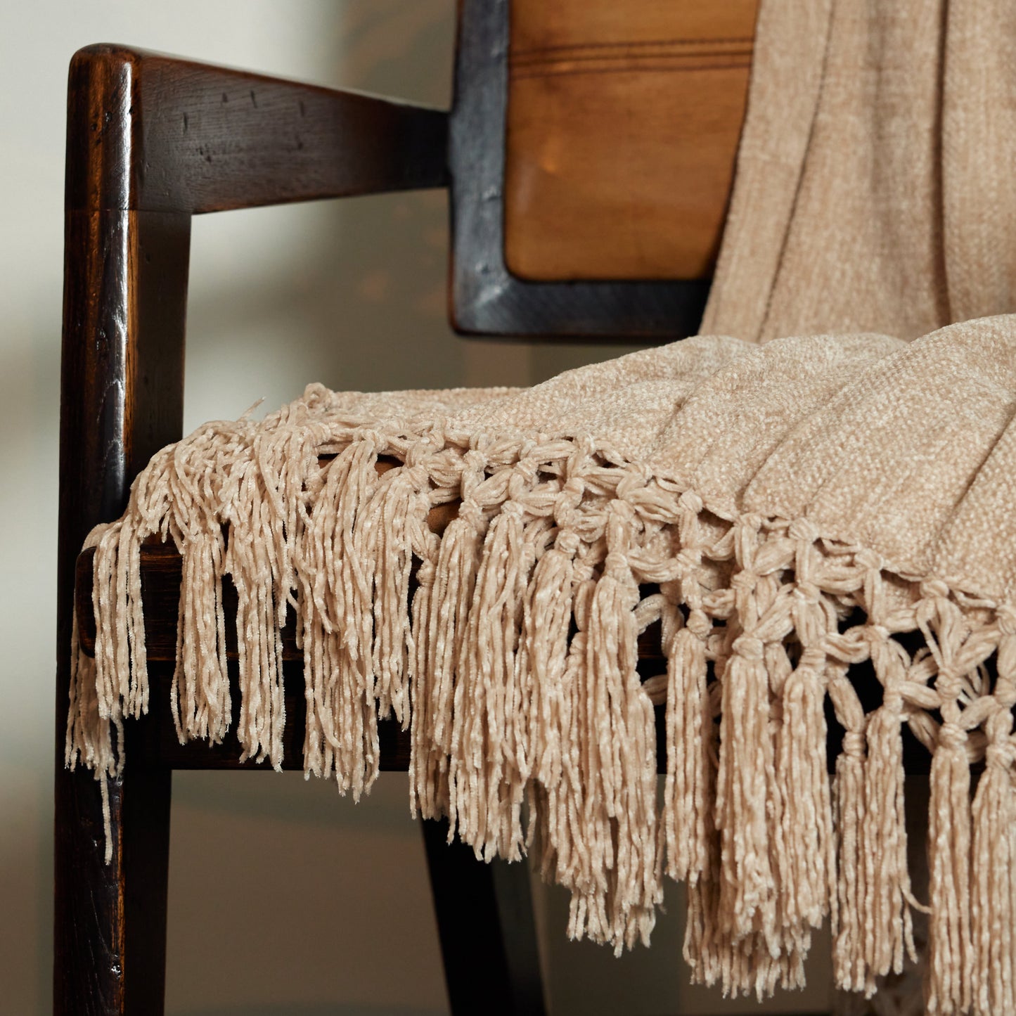 Chenille Tassel Fringe Throw