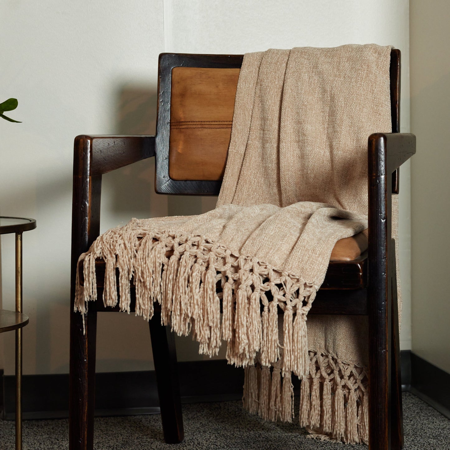 Chenille Tassel Fringe Throw