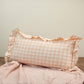 Pink Ruffle & Plaid Lumbar Pillow